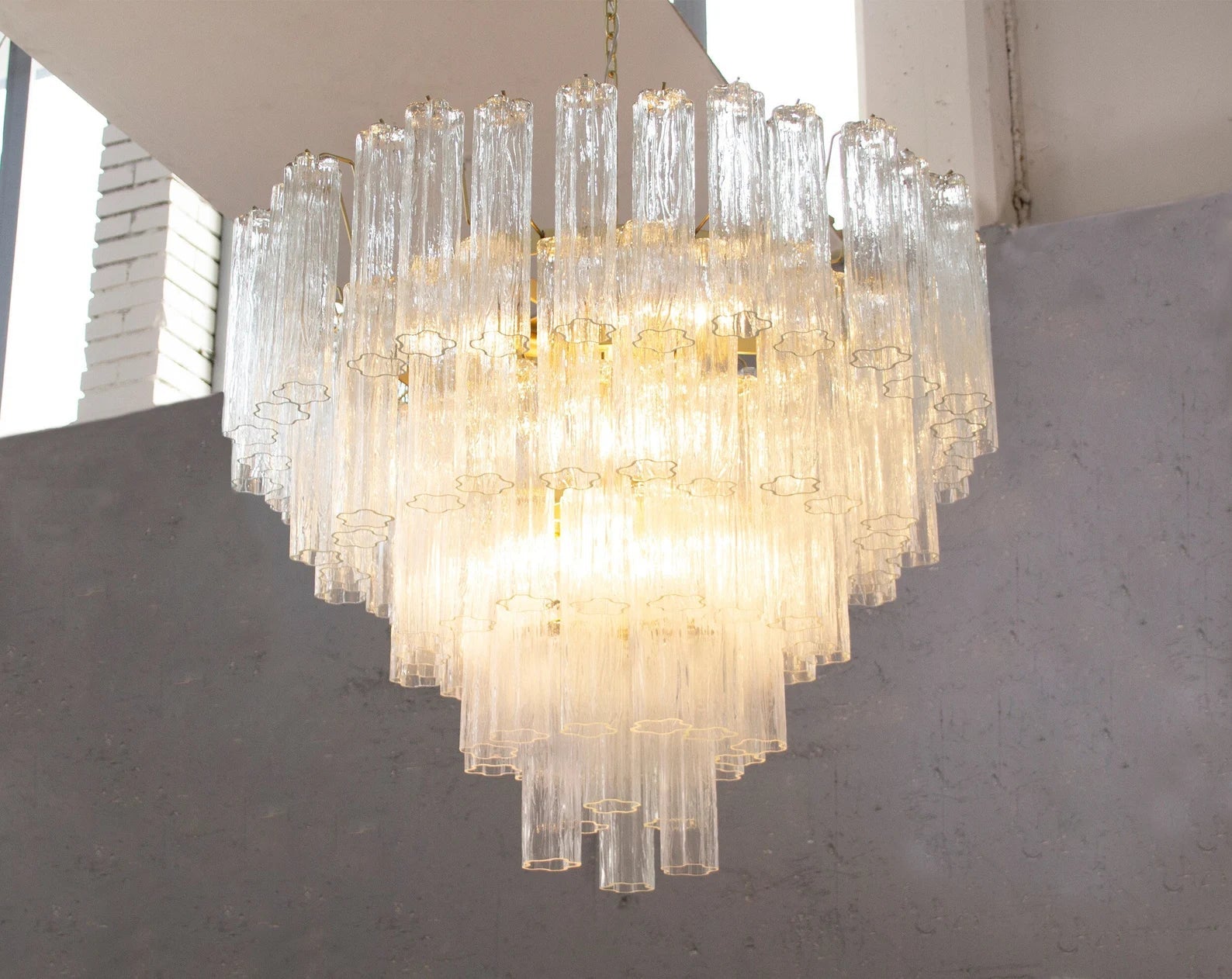 Murano Crystal Tronchi Chandelier Ø105 - Bellavé Studio