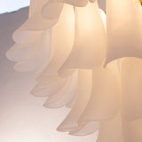 Murano Frosted White Petali Chandelier Ø70 - Bellavé Studio