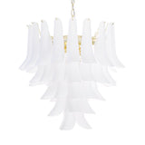 Murano Frosted White Petali Chandelier Ø70 - Bellavé Studio