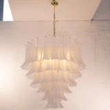 Murano Frosted White Petali Chandelier Ø80 - Bellavé Studio
