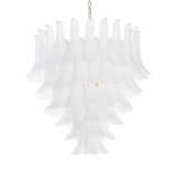Murano Frosted White Petali Chandelier Ø80 - Bellavé Studio