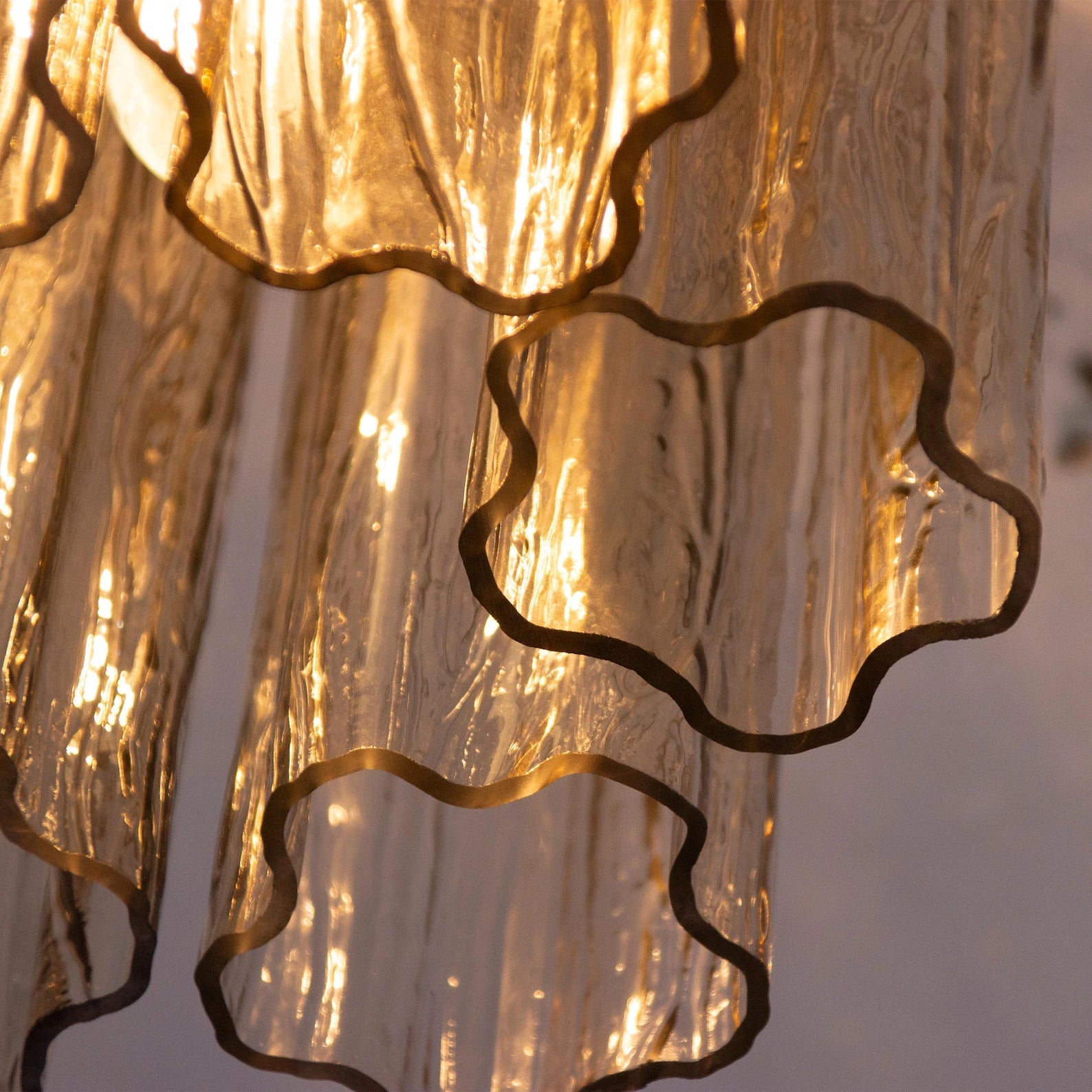 Murano Fume Tronchi Taklampe - 6 Tubes - Bellavé Studio