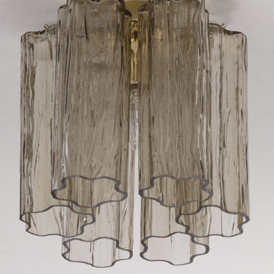 Murano Fume Tronchi Taklampe - 6 Tubes - Bellavé Studio