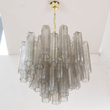 Murano Grigio Tronchi Chandelier Ø58 – 36 Tubes - Bellavé Studio