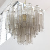 Murano Grigio Tronchi Chandelier Ø58 – 36 Tubes - Bellavé Studio