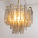 Murano Grigio Tronchi Chandelier Ø58 – 36 Tubes - Bellavé Studio