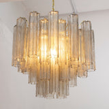 Murano Grigio Tronchi Chandelier Ø58 – 36 Tubes - Bellavé Studio