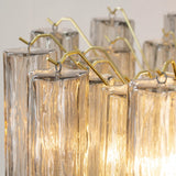 Murano Grigio Tronchi Chandelier Ø58 – 36 Tubes - Bellavé Studio