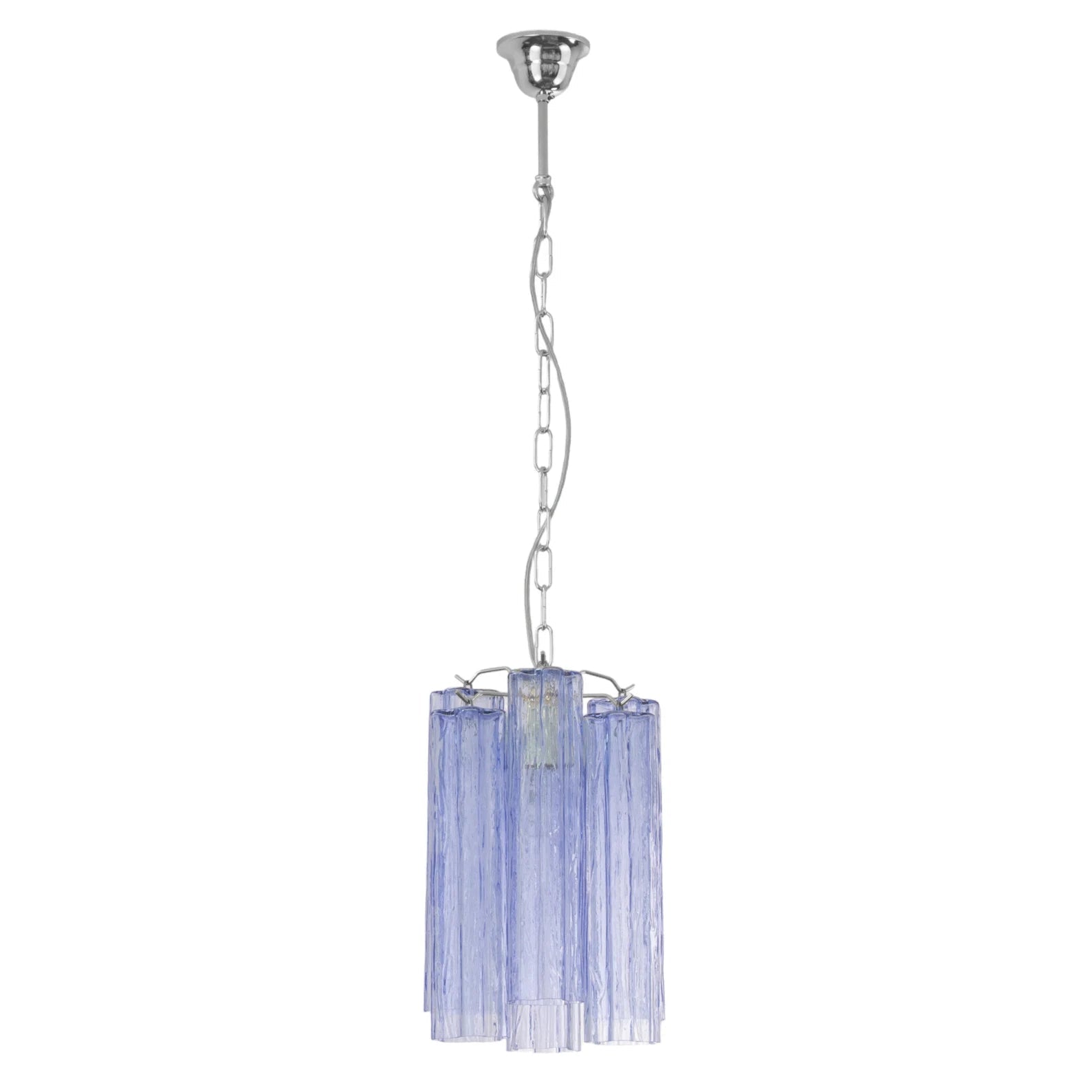 Murano Indaco Tronchi Chandelier Ø24 - 6 Tubes - Bellavé Studio