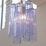 Murano Indaco Tronchi Chandelier Ø24 - 6 Tubes - Bellavé Studio