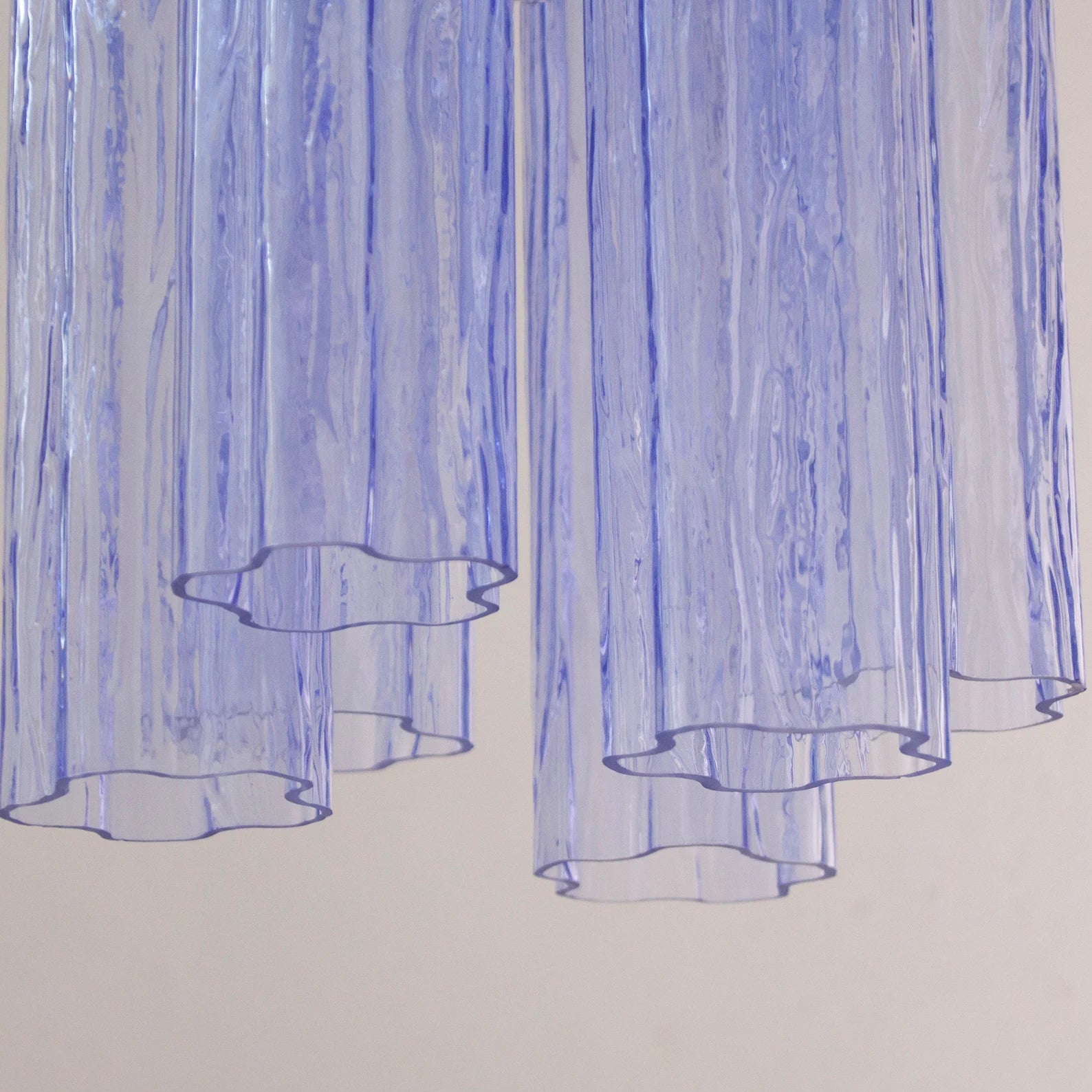 Murano Indaco Tronchi Chandelier Ø24 - 6 Tubes - Bellavé Studio
