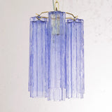 Murano Indaco Tronchi Chandelier Ø24 - 6 Tubes - Bellavé Studio