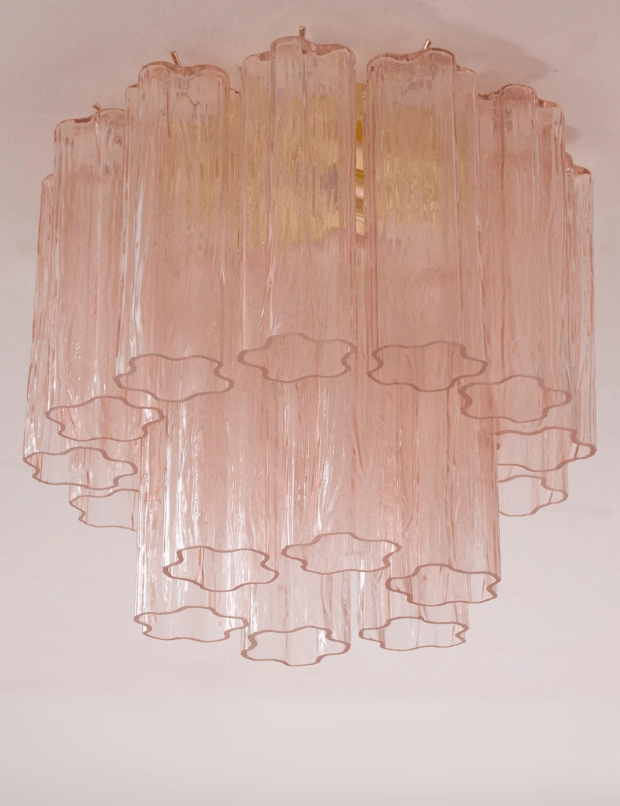 Murano Light Pink Tronchi Taklampe - Bellavé Studio