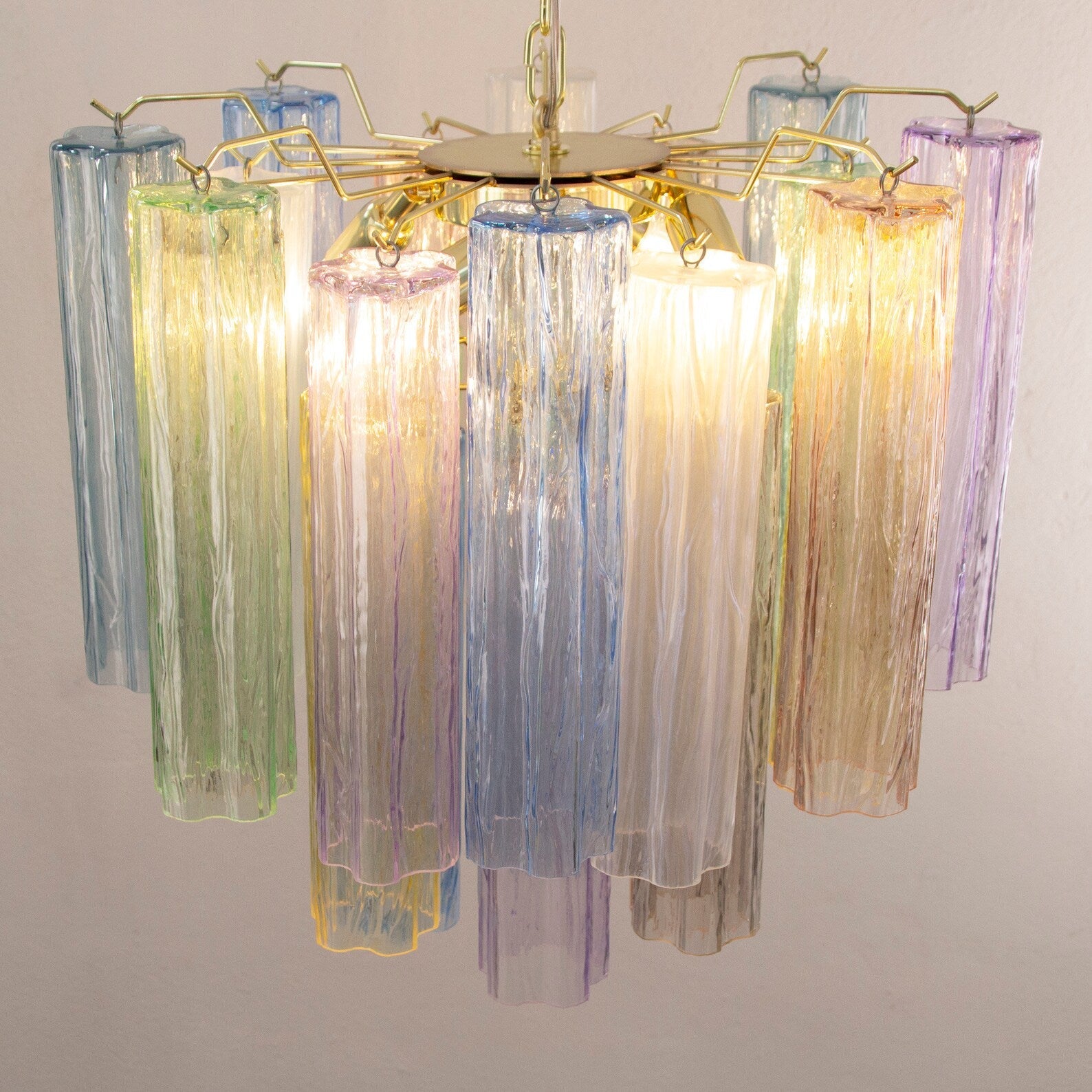 Murano Multi Tronchi Chandelier Ø53 - 24 Tubes - Bellavé Studio