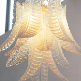 Murano Opal Foglie Chandelier Ø50 Opal - Bellavé Studio