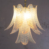 Murano Opal Foglie Chandelier Ø50 Opal - Bellavé Studio