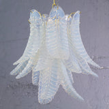 Murano Opal Foglie Chandelier Ø50 Opal - Bellavé Studio