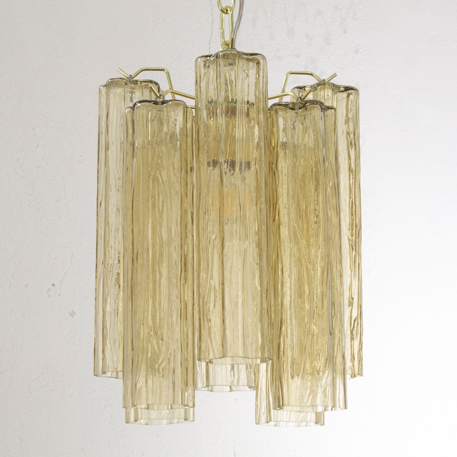 Murano Pagliesco Tronchi Chandelier Ø28 - 8 Tubes - Bellavé Studio