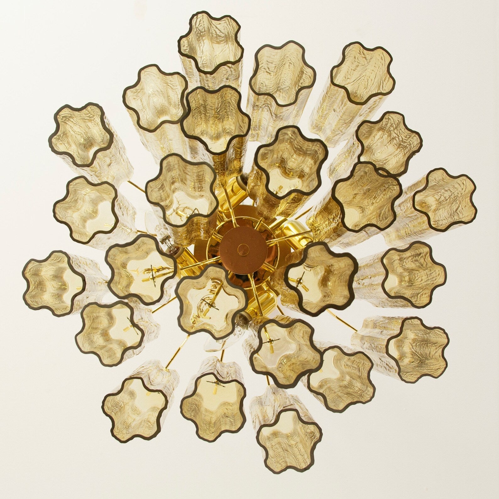 Murano Pagliesco Tronchi Chandelier Ø53 - 24 Tubes - Bellavé Studio