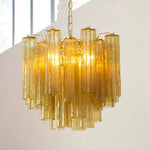 Murano Pagliesco Tronchi Chandelier Ø53 - 24 Tubes - Bellavé Studio