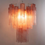 Murano Pink Alabaster Tronchi Chandelier Ø36 - 15 Tubes - Bellavé Studio