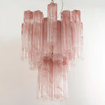 Murano Pink Alabaster Tronchi Chandelier Ø36 - 15 Tubes - Bellavé Studio