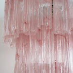 Murano Pink Alabaster Tronchi Chandelier Ø65 - 48 Tubes - Bellavé Studio