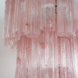 Murano Pink Alabaster Tronchi Chandelier Ø65 - 48 Tubes - Bellavé Studio