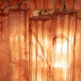 Murano Pink Alabaster Tronchi Chandelier Ø65 - 48 Tubes - Bellavé Studio
