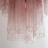 Murano Pink Alabaster Tronchi Chandelier Ø65 - 48 Tubes - Bellavé Studio