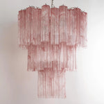 Murano Pink Alabaster Tronchi Chandelier Ø65 - 48 Tubes - Bellavé Studio