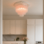 Murano Pink Tronchi Ceiling Light Ø50 – 36 Tubes - Bellavé Studio