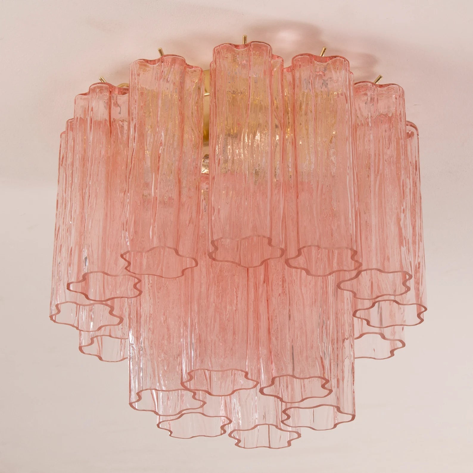 Murano Pink Tronchi Taklampe - Bellavé Studio