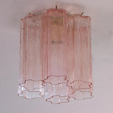 Murano Pink Tronchi Taklampe - 6 Tubes - Bellavé Studio