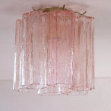 Murano Pink Tronchi Taklampe - 6 Tubes - Bellavé Studio