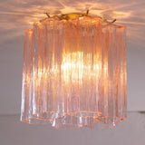 Murano Pink Tronchi Taklampe - 6 Tubes - Bellavé Studio