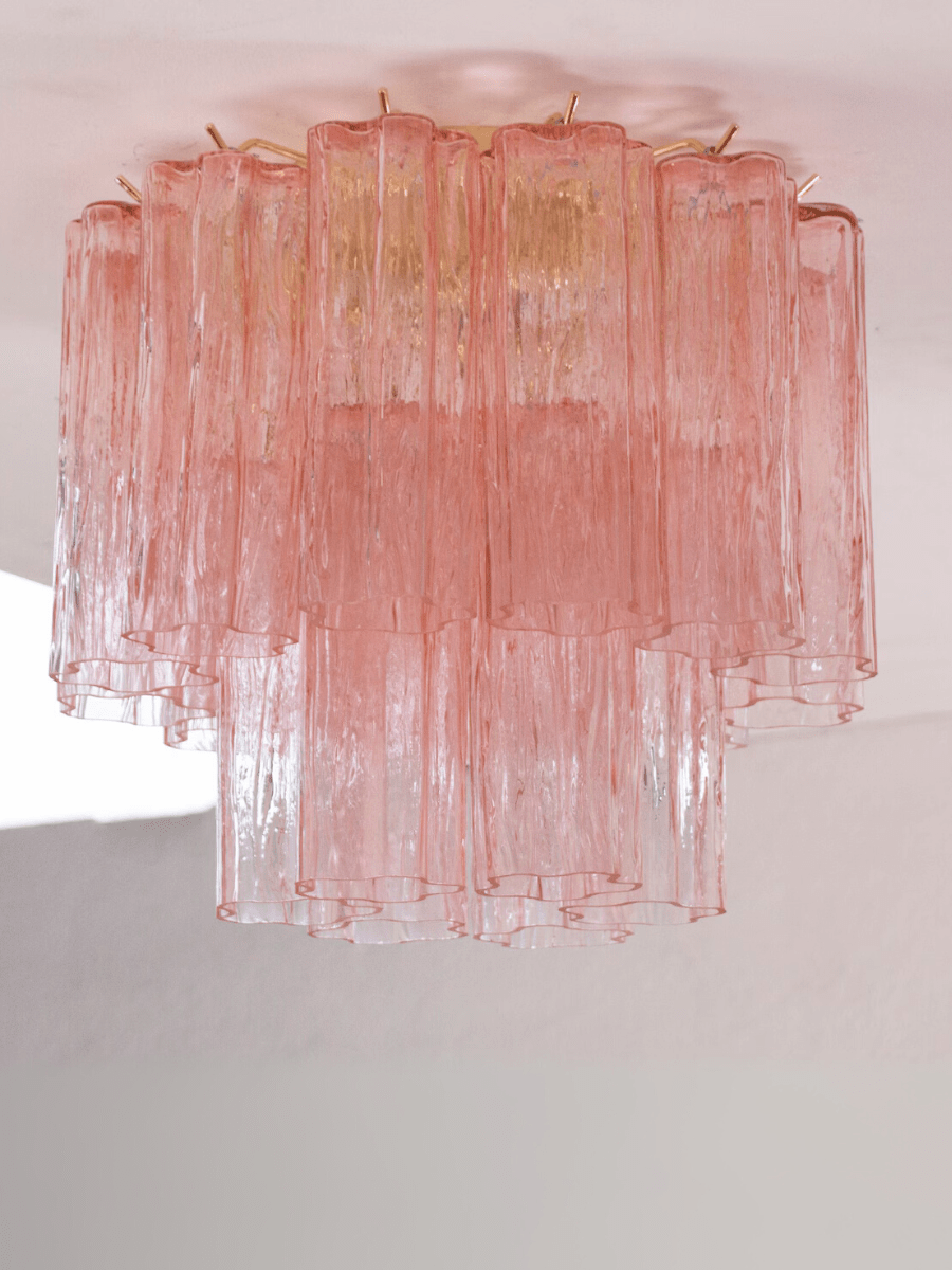 Murano Pink Tronchi Taklampe - Bellavé Studio