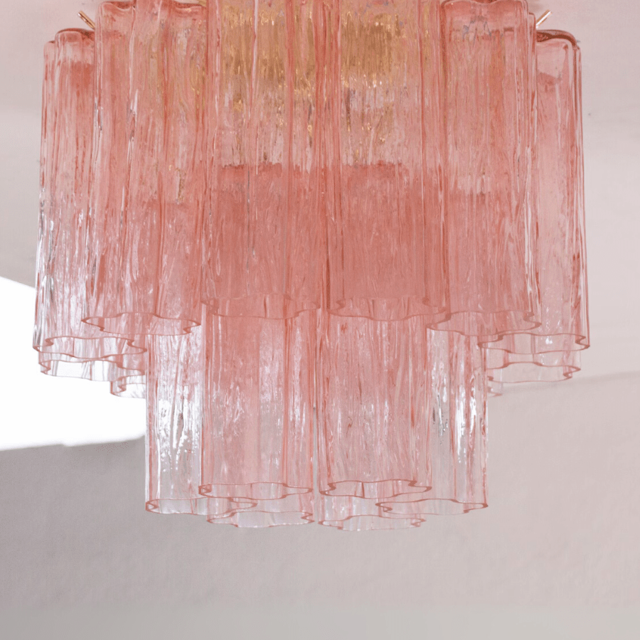 Murano Pink Tronchi Taklampe - Bellavé Studio