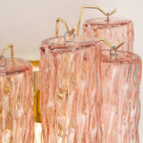 Murano Pink Tubi Wall Sconces – Set of 2 - Bellavé Studio