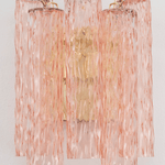 Murano Pink Tubi Wall Sconces – Set of 2 - Bellavé Studio