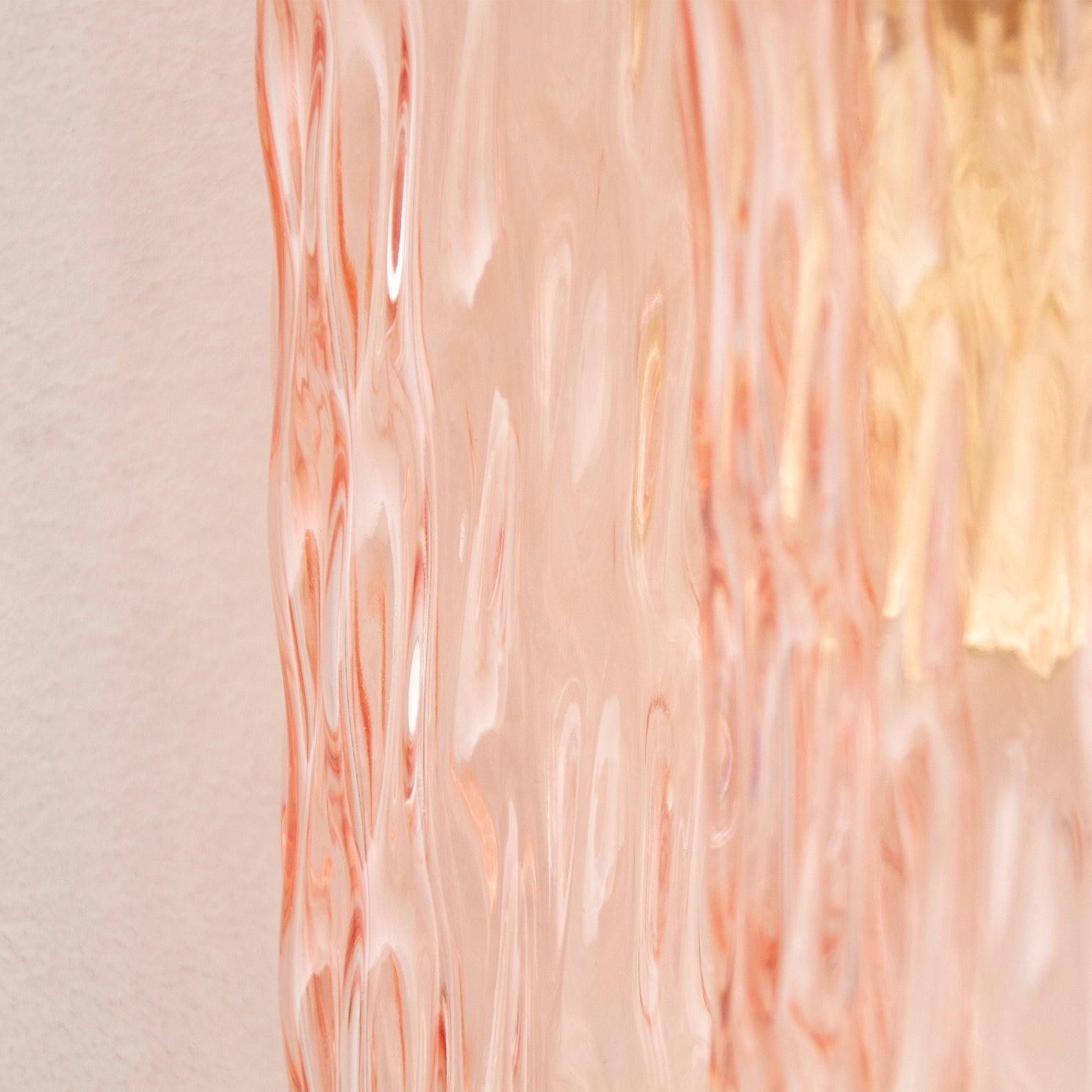 Murano Pink Tubi Wall Sconces – Set of 2 - Bellavé Studio