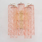 Murano Pink Tubi Wall Sconces – Set of 2 - Bellavé Studio