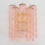 Murano Pink Tubi Wall Sconces – Set of 2 - Bellavé Studio