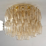 Murano Poliedri Champagne Chandelier Ø45 - Bellavé Studio