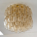 Murano Poliedri Champagne Chandelier Ø45 - Bellavé Studio