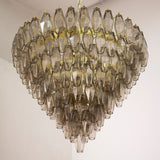 Murano Smoke Poliedri Chandelier Ø75 - Bellavé Studio