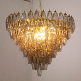 Murano Smoke Poliedri Chandelier Ø75 - Bellavé Studio
