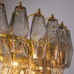 Murano Smoke Poliedri Chandelier Ø75 - Bellavé Studio