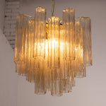 Murano Smoke Tronchi Chandelier Ø53 - 24 Tubes - Bellavé Studio