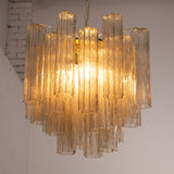 Murano Smoke Tronchi Chandelier Ø53 - 24 Tubes - Bellavé Studio